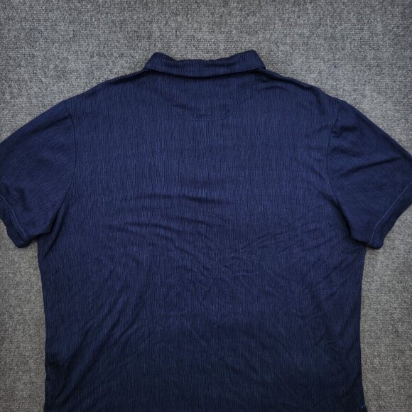 Nat Nast Luxury Originals Mens XL Blue Pattern Polo Rayon Blend Short Sleeve - Picture 14 of 16